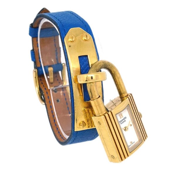 Hermes Kelly Watch Quartz Watch Blue □A 194541 - Picture 1 of 7